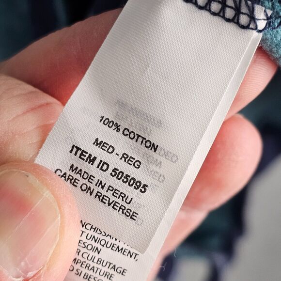 LL Bean Hoodie Sweatshirt Striped Rugby Polo Pullover Men’s Medium Traditional - Picture 8 of 10